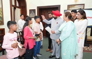 Governor Interacts Warmly with Children of SOS Children's Village, Bhimtal