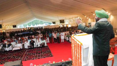 The Governor addressing the 6th ‘Lok Samvardhan Parv’ held at Parade Ground, Dehradun.