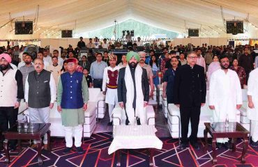 The Governor participating in the 6th ‘Lok Samvardhan Parv’ held at Parade Ground, Dehradun.