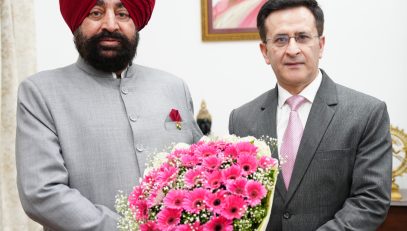 01-08-2026:Governor held a courtesy meeting with Director General of Police (DGP) Deepam Seth at Lok Bhavan on Saturday.