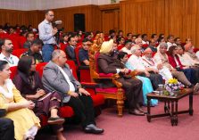 The Governor participating in a seminar on the theme ‘Eco AI for Amrit Kaal’