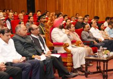 The Governor participating in the event held at Lok Bhavan to mark the completion of five years of the Governor's tenure.