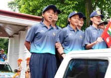 Mountaineers present during the flag-off of the Sashastra Seema Bal (SSB) all-women Mount Shrikanth Expedition-2026.