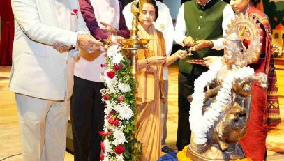 The Governor inaugurating the National Conference and Policy Dialogue on TB held at AIIMS Rishikesh.