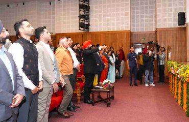 The Governor inaugurating 'Uttarakhand Deep-Tech 2030' at the 'Uttarakhand Deep-Tech 2030: Building Technology for the Mountains' event held at Lok Bhavan.