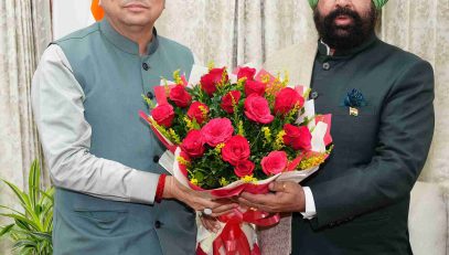 Chief Minister Shri Pushkar Singh Dhami paid a courtesy call on Governor