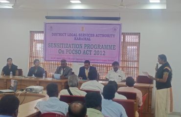 DLSA Karaikal conducted Sensitization Programme on POCSO Act 2012