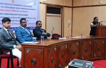 DLSA Puducherry conducted Sensitization Programme on POCSO Act 2012