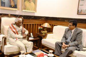 Shri Sanjeev Kaushal, Chief Secretarythe Governor, Shri Bandaru Dattatreya.