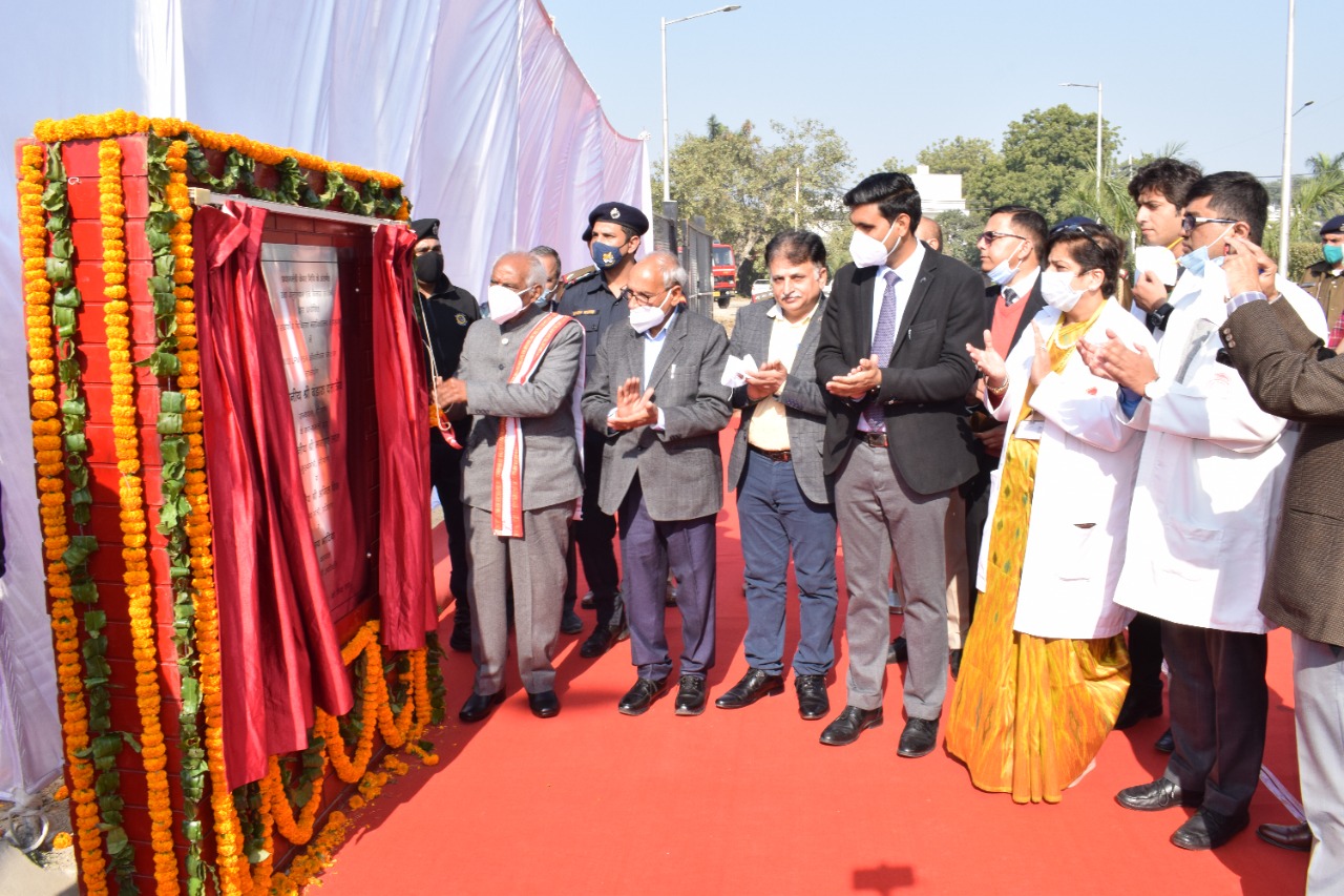 Haryana Governor Shri Bandaru Dattatraya inaugurated 1000 LPM PSA oxygen plant at Kalpana Chawla Government Medical College and Hospital, Karnal