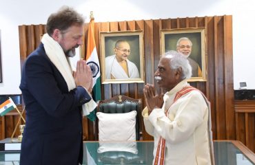 Hon'ble Dr. Philipp Ackermann German Ambassador to India Courtesy call with Hon'ble Governor Haryana on 06.07.2023