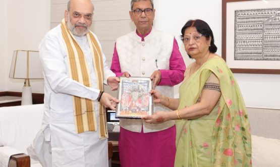 राज्यपाल प्रोफेसर असीम कुमार घोष की गृह मंत्री श्री अमित शाह से शिष्टाचार