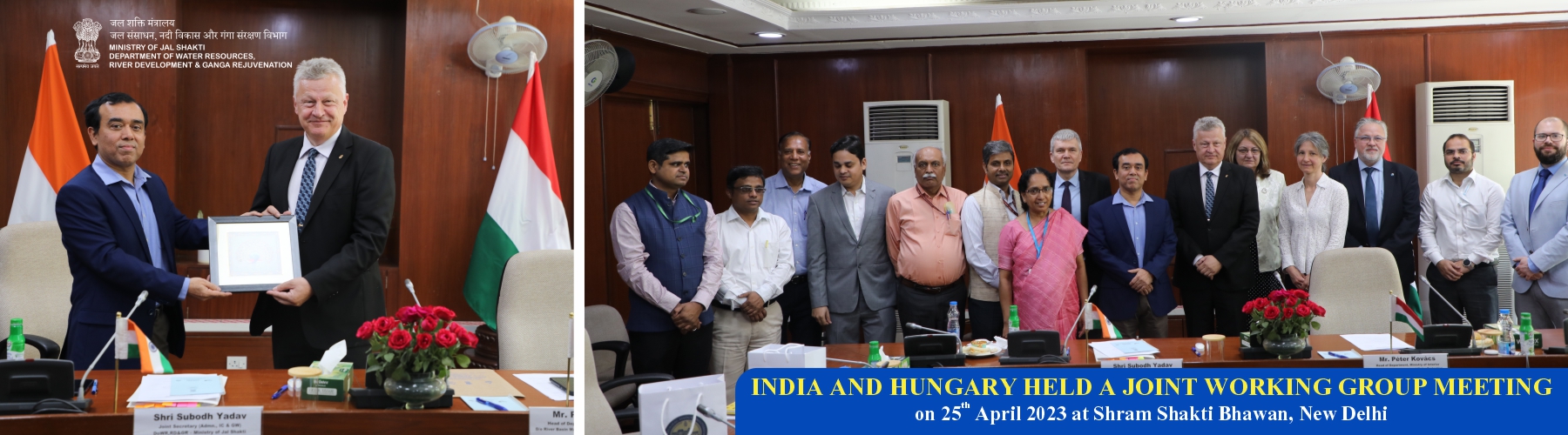 Meeting of India-Hungary Joint Working Group on Water Management