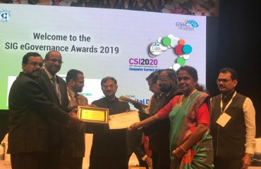 CSI SIG 2019 e-Gov Excellence award for PDS End-to-End Computerization