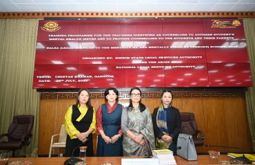 Training programme for teachers as counsellors on student mental health and counselling for parents