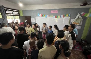 Visit to relief camps set up at Singtam