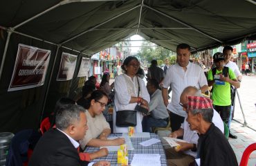 Camp set at M G Marg Gangtok