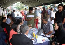 Camp set at M G Marg Gangtok;?>