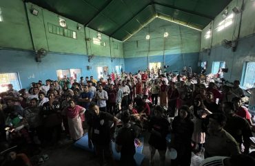 Visit to relief camps set up at Singtam