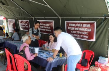 Camp set at M G Marg Gangtok