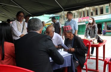 Camp set at M G Marg Gangtok
