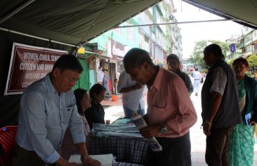 Camp set at M G Marg Gangtok