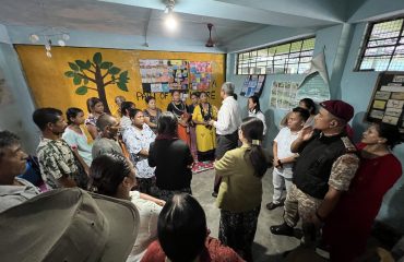 Visit to relief camps set up at Singtam