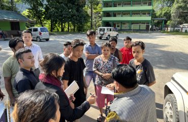 Visit to relief camps set up at Singtam