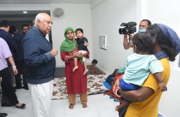 Visit to relief camps set up at Singtam