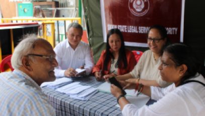 Camp set at M G Marg Gangtok