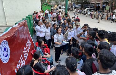 Visit to relief camps set up at Singtam