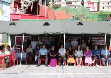 Camp set at M G Marg Gangtok;?>