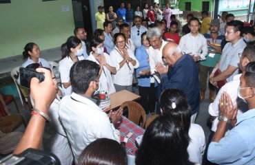 Visit to relief camps set up at Singtam