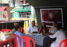Camp set at M G Marg Gangtok;?>