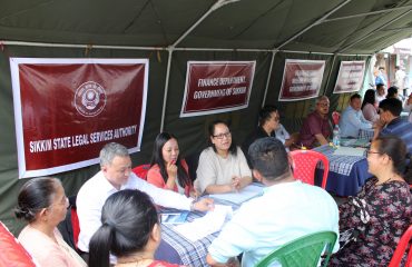 Camp set at M G Marg Gangtok