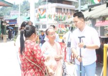 Camp set at M G Marg Gangtok;?>