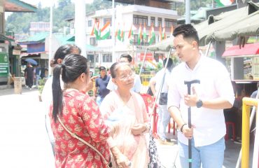 Camp set at M G Marg Gangtok