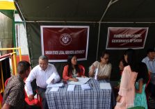 Camp set at M G Marg Gangtok;?>