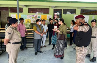 Visit to relief camps set up at Singtam
