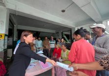 Dissemination of pamphlets regarding information on Legal Services issued by the Sikkim SLSA and the NALSA Helpline Number by the DLSA Mangan;?>