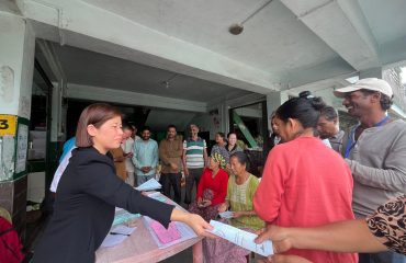 Dissemination of pamphlets regarding information on Legal Services issued by the Sikkim SLSA and the NALSA Helpline Number by the DLSA Mangan