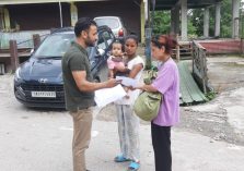 Dissemination of pamphlets regarding information on Legal Services issued by the Sikkim SLSA and the NALSA Helpline Number by the DLSA Gangtok and Pakyong District;?>