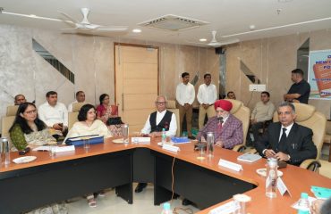 Justice Sh. H.S. Bhalla (Retd.) & Sh. Sanjay Hooda, Director of Prosecution(General),Haryana presides the ‘One Day Workshop on New Criminal Law Bills’ held on 14.10.2023 at PWD Guest House, Panchkula