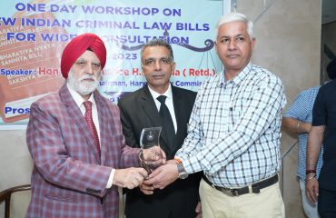 ‘One Day Workshop on New Criminal Law Bills’ held on 14.10.2023 at PWD Guest House, Panchkula