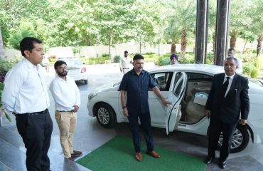Sh. Sanjay Hooda, Director of Prosecution(General),Haryana reaches at PWD Guest House, Panchkula for ‘One Day Workshop on New Criminal Law Bills’ held on 14.10.2023