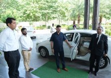 Sh. Sanjay Hooda, Director of Prosecution(General),Haryana reaches at PWD Guest House, Panchkula for ‘One Day Workshop on New Criminal Law Bills’ held on 14.10.2023;?>