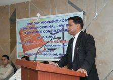 Lecture at PWD Guest House, Panchkula on ‘One Day Workshop on New Criminal Law Bills’ held on 14.10.2023;?>