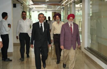 Justice Sh. H.S. Bhalla (Retd.), Sh. Sanjay Hooda, Director of Prosecution(General),Haryana at ‘One Day Workshop on New Criminal Law Bills’ held on 14.10.2023 at PWD Guest House, Panchkula