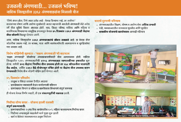 उजाळली आंगणवडी