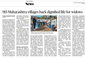 915 maharashtra villages back dignified life for widows